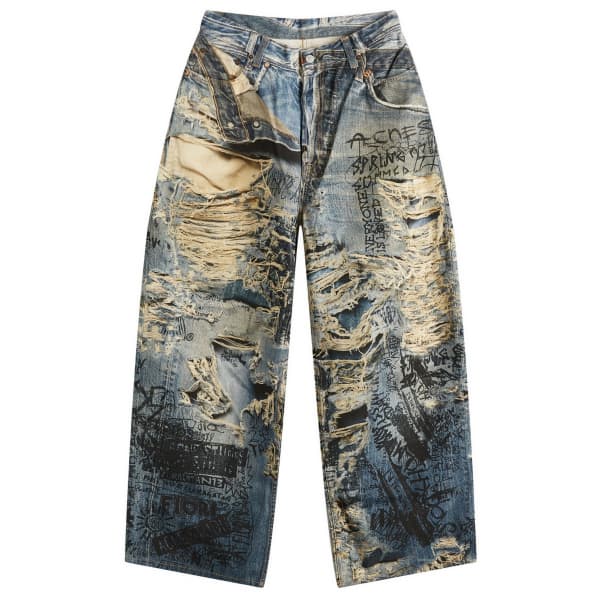 Мешковатые джинсы с принтом Rompe l'oeil "рваные каракули" Acne Studios, синий
Мешковатые джинсы с принтом Rompe l'oeil "рваные каракули" Acne Studios, синий