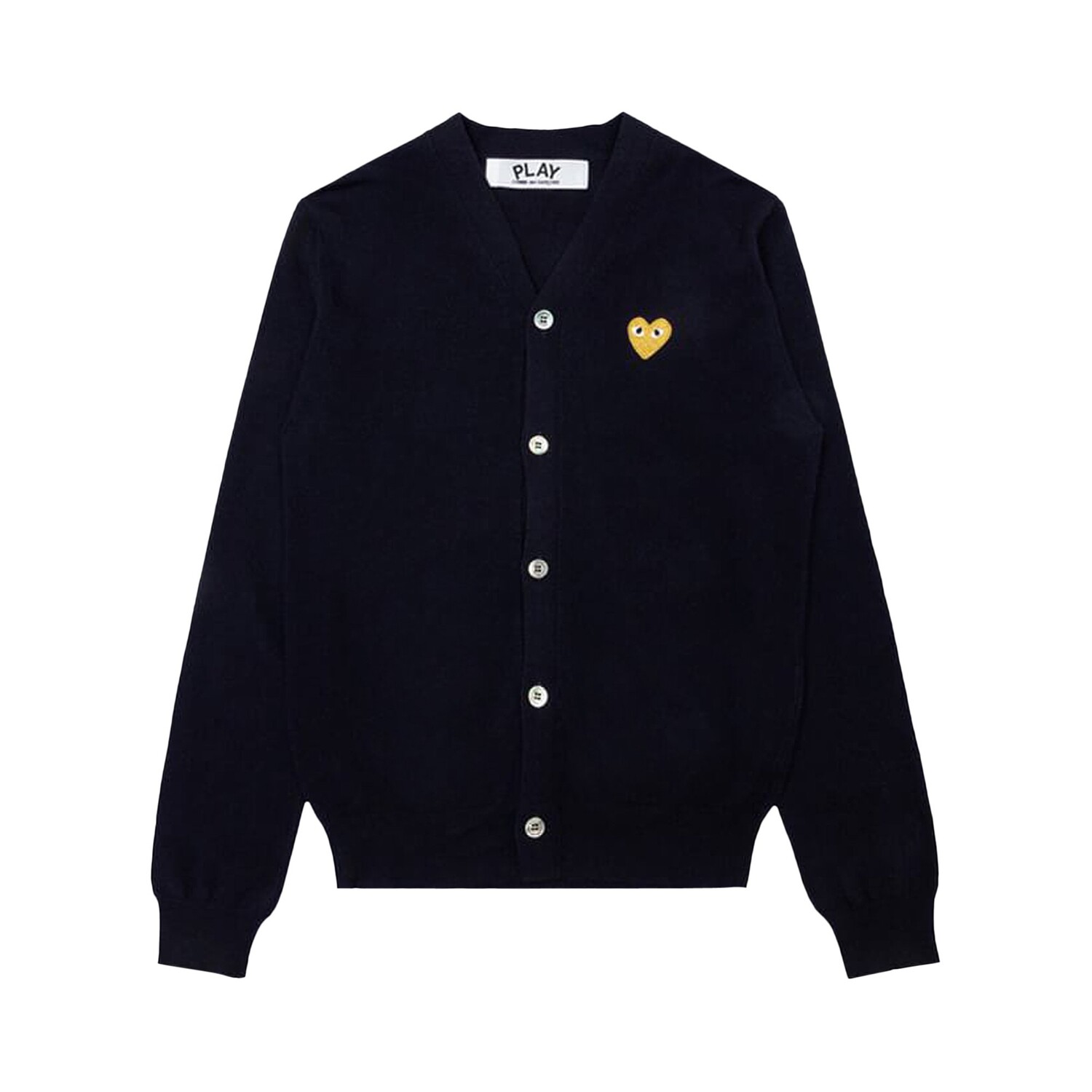 Кардиган Comme des Garçons PLAY Gold Heart, темно-синий
Кардиган Comme des Garçons PLAY Gold Heart, темно-синий