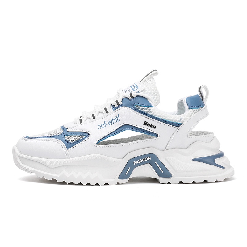 BAKE Дышащие и легкие мужские низкие кеды повседневные бело-синие, цвет White Blue
BAKE Дышащие и легкие мужские низкие кеды повседневные бело-синие, цвет White Blue