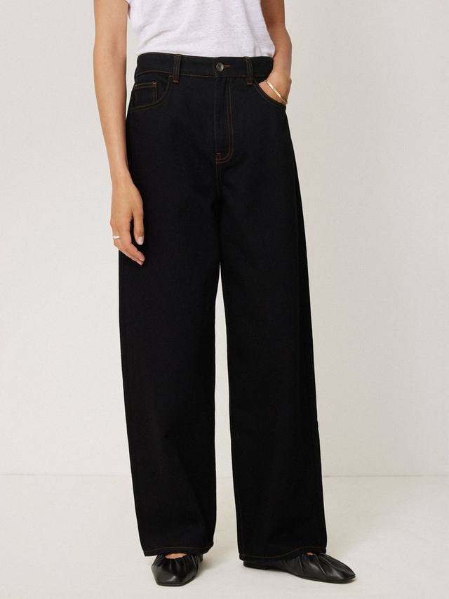 Широкие джинсы lucia с высокой талией Jigsaw, черный
Широкие джинсы lucia с высокой талией Jigsaw, черный