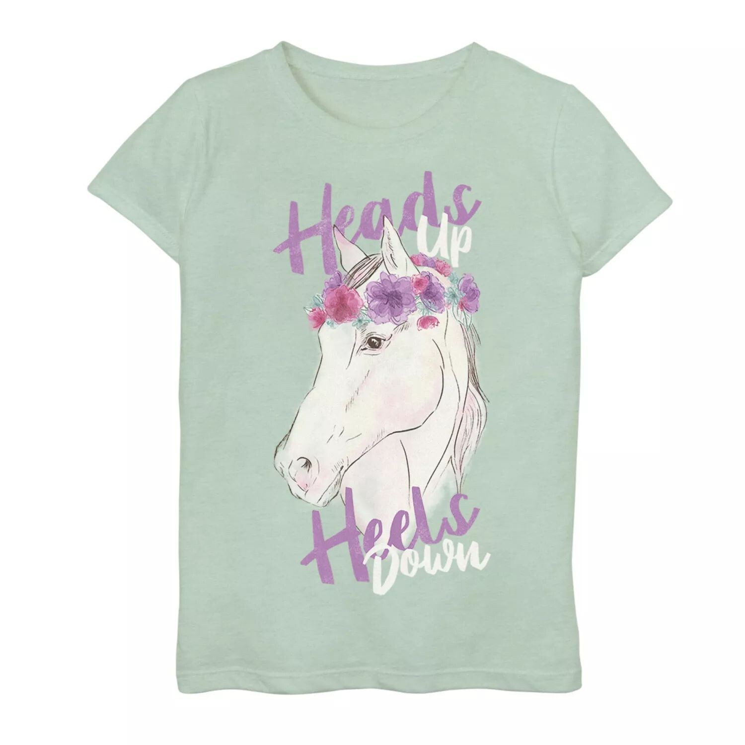 Футболка Fifth Sun Heads UP Heels Down Horse для девочек 7–16 лет с рисунком лошади Licensed Character, светло-зеленый
Футболка Fifth Sun Heads UP Heels Down Horse для девочек 7–16 лет с рисунком лошади Licensed Character, светло-зеленый