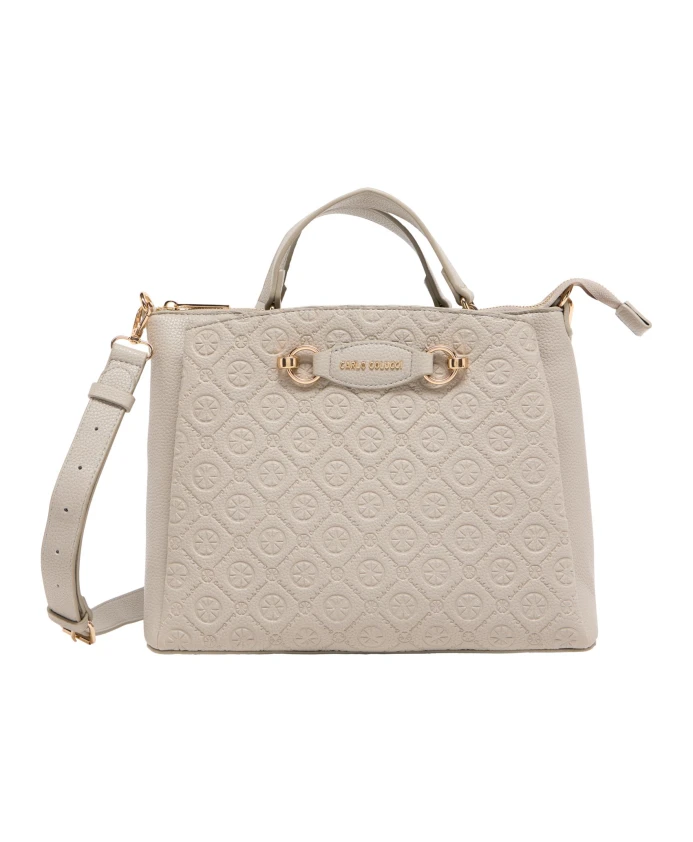 Элегантная сумочка с тисненым логотипом. Carlo Colucci, серый
Элегантная сумочка с тисненым логотипом. Carlo Colucci, серый