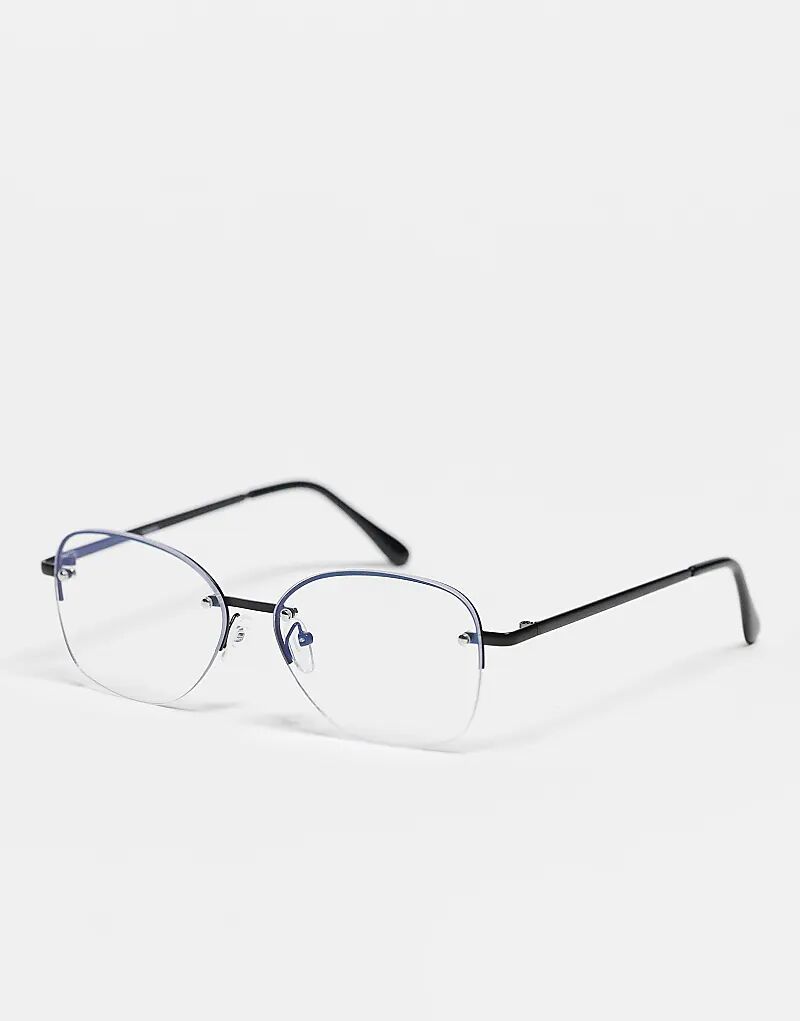 Эксклюзивные большие очки Kaiia с прозрачными линзами черного цвета
Эксклюзивные большие очки Kaiia с прозрачными линзами черного цвета