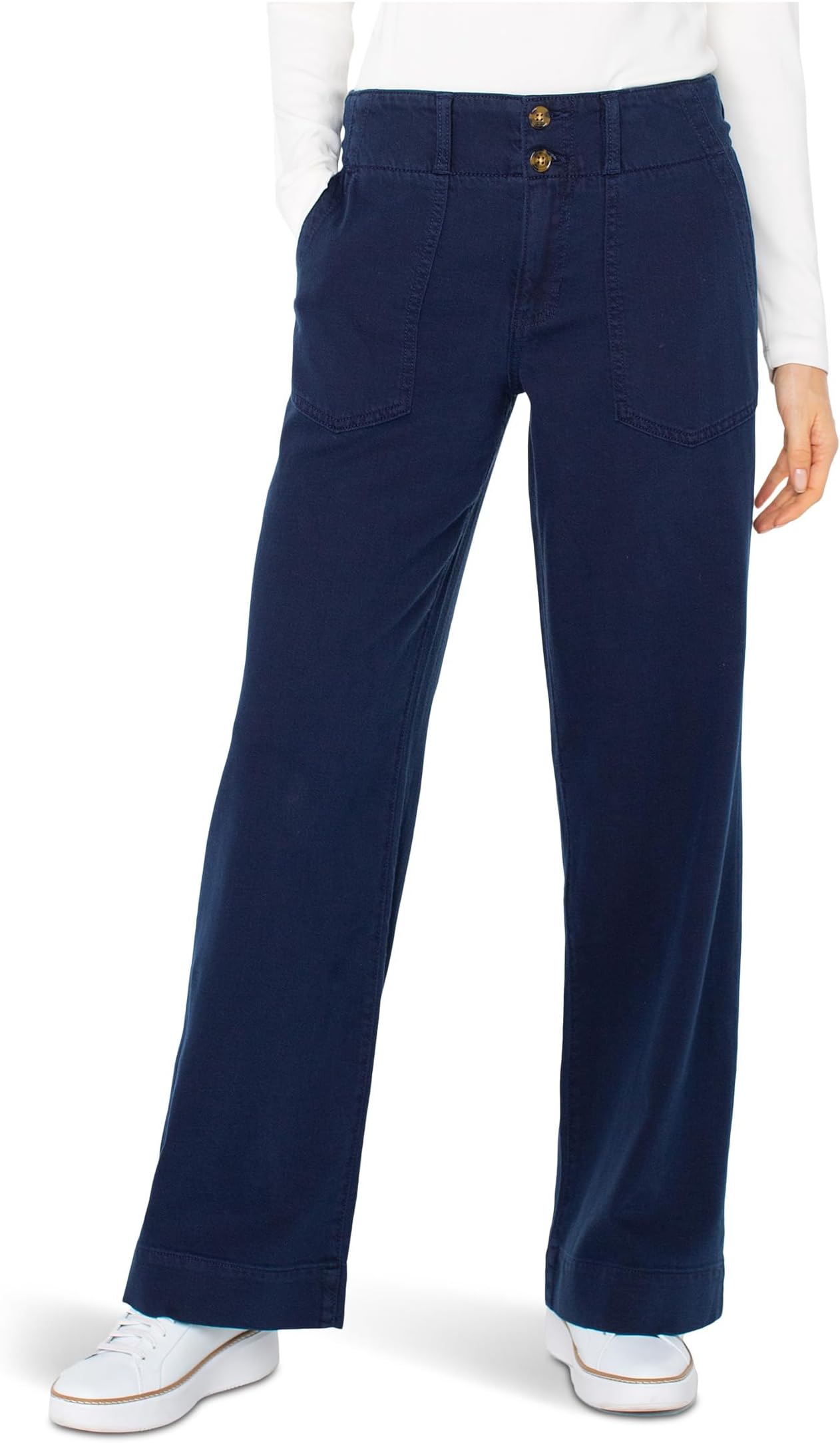 Брюки Liverpool Los Angeles Utility Patch Pocket Wide Leg Mid-rise Pants, Navy Dusk
Брюки Liverpool Los Angeles Utility Patch Pocket Wide Leg Mid-rise Pants, Navy Dusk