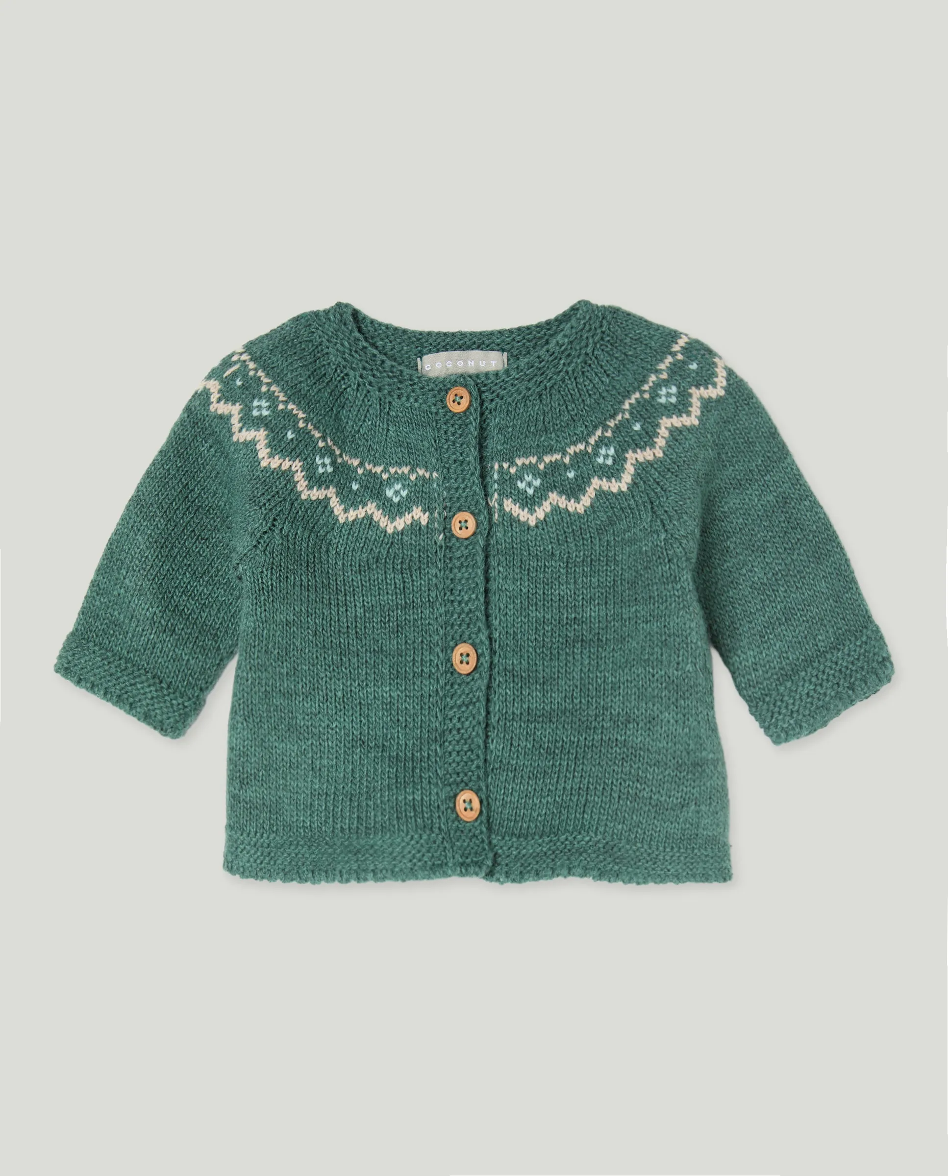 Детская вязаная куртка с греческим узором Coconut El Corte Inglés, зеленый
Детская вязаная куртка с греческим узором Coconut El Corte Inglés, зеленый