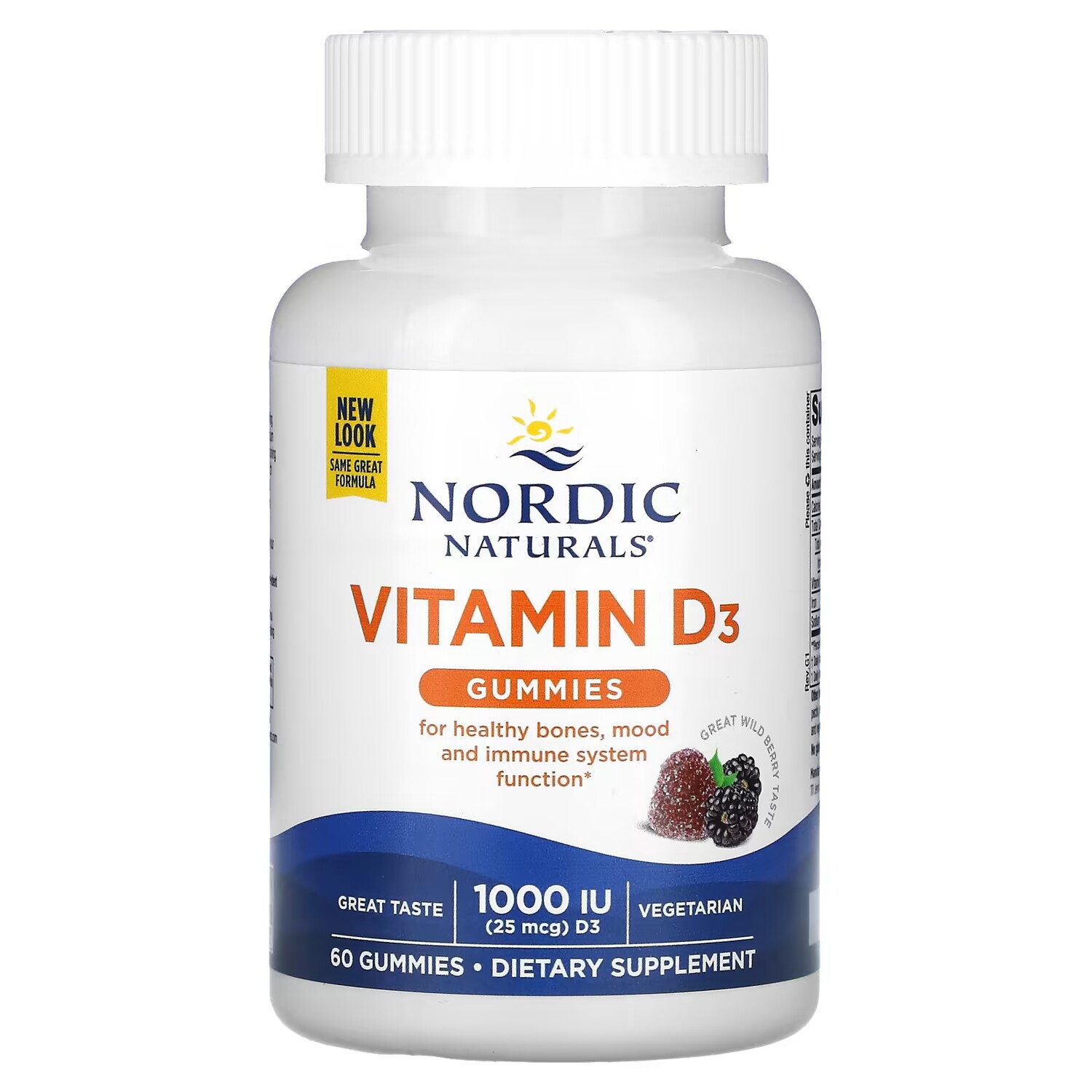 Витамин D3 Nordic Naturals с дикой ягодой, 60 жевательных таблеток
Витамин D3 Nordic Naturals с дикой ягодой, 60 жевательных таблеток