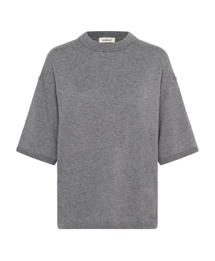 Серый меланжевый вязаный свитер оверсайз Soaked In Luxury, серый
Серый меланжевый вязаный свитер оверсайз Soaked In Luxury, серый