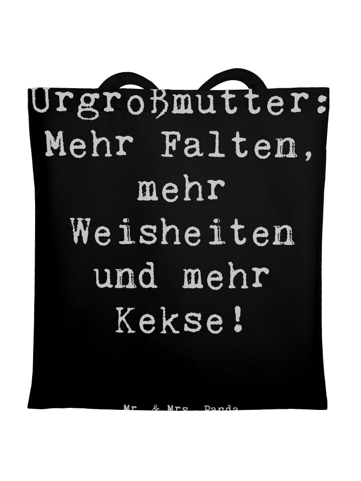 Сумка для переноски Mr & Mrs Panda Urgroßmutter Weisheiten, черный
Сумка для переноски Mr & Mrs Panda Urgroßmutter Weisheiten, черный