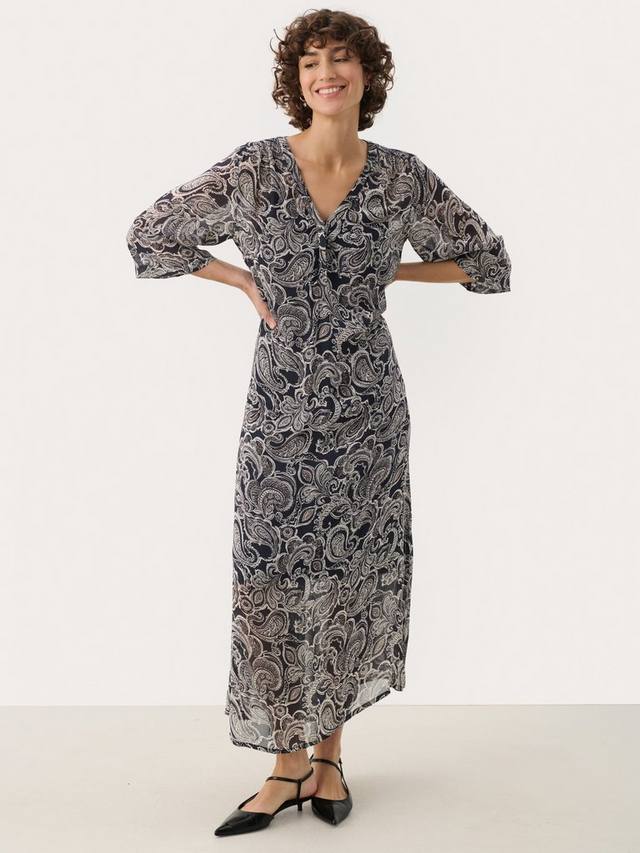 Платье berit с пейсли Part Two, синий/разноцветный
Платье berit с пейсли Part Two, синий/разноцветный