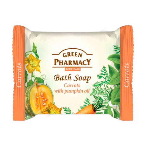 Мыло из моркови и тыквы Bath Soap Carrots With Pumpkin Oil Green Pharmacy, 100 g
Мыло из моркови и тыквы Bath Soap Carrots With Pumpkin Oil Green Pharmacy, 100 g
