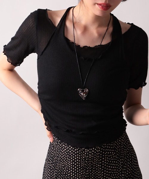 Футболка с завязками на шее, ребристая NANAHACHI, черный
Футболка с завязками на шее, ребристая NANAHACHI, черный