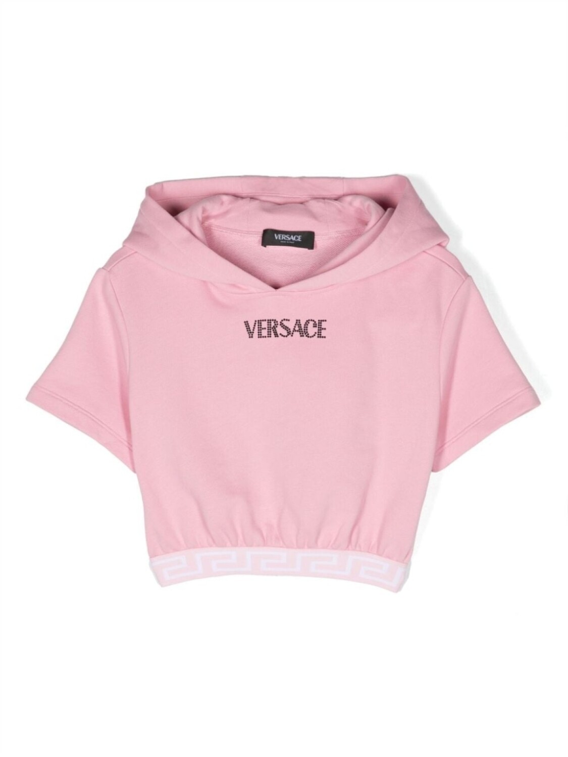 Versace Kids укороченное худи с декорированным логотипом, розовый
Versace Kids укороченное худи с декорированным логотипом, розовый