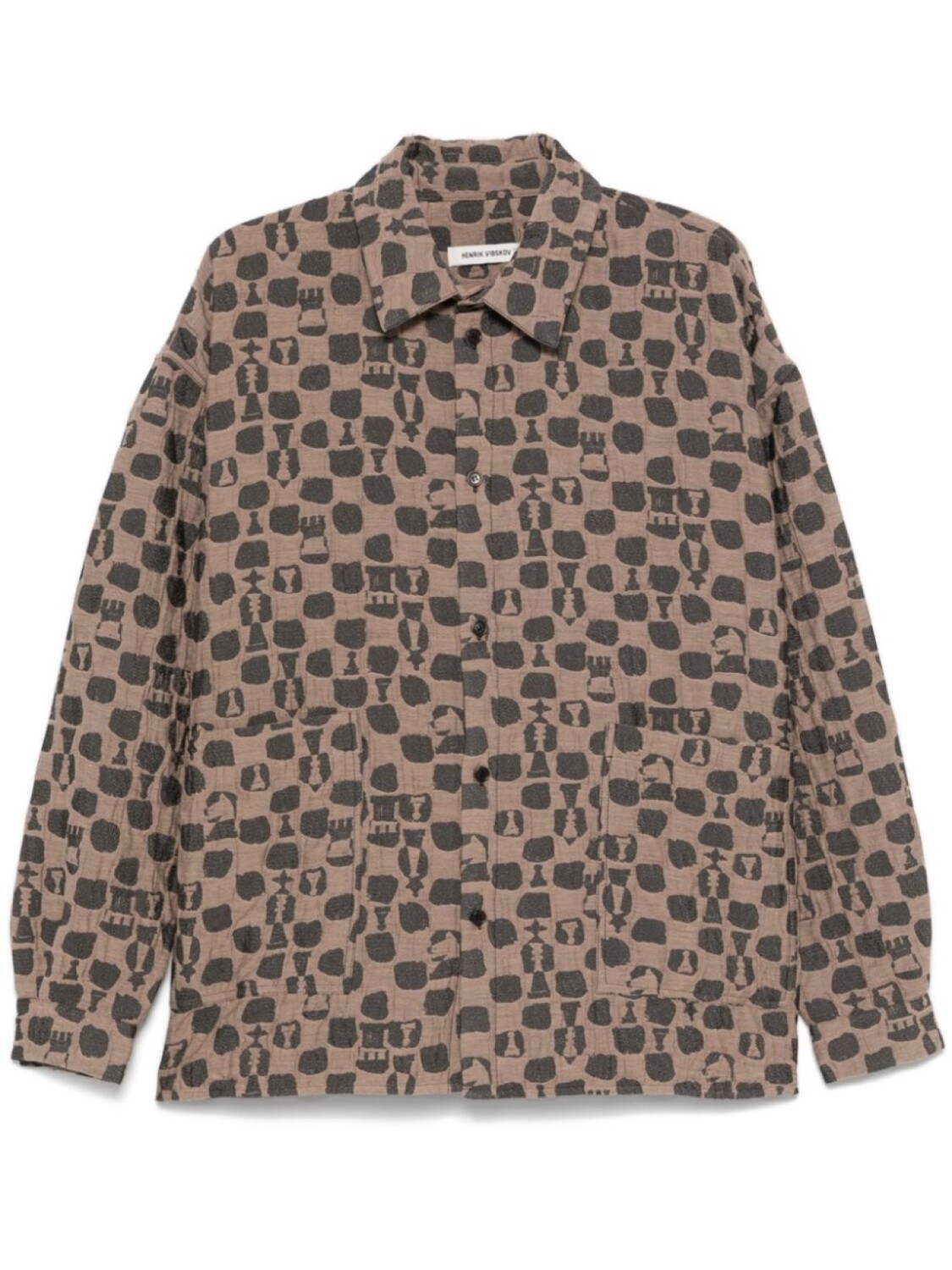 Большая рубашка Henrik Vibskov, коричневый
Большая рубашка Henrik Vibskov, коричневый