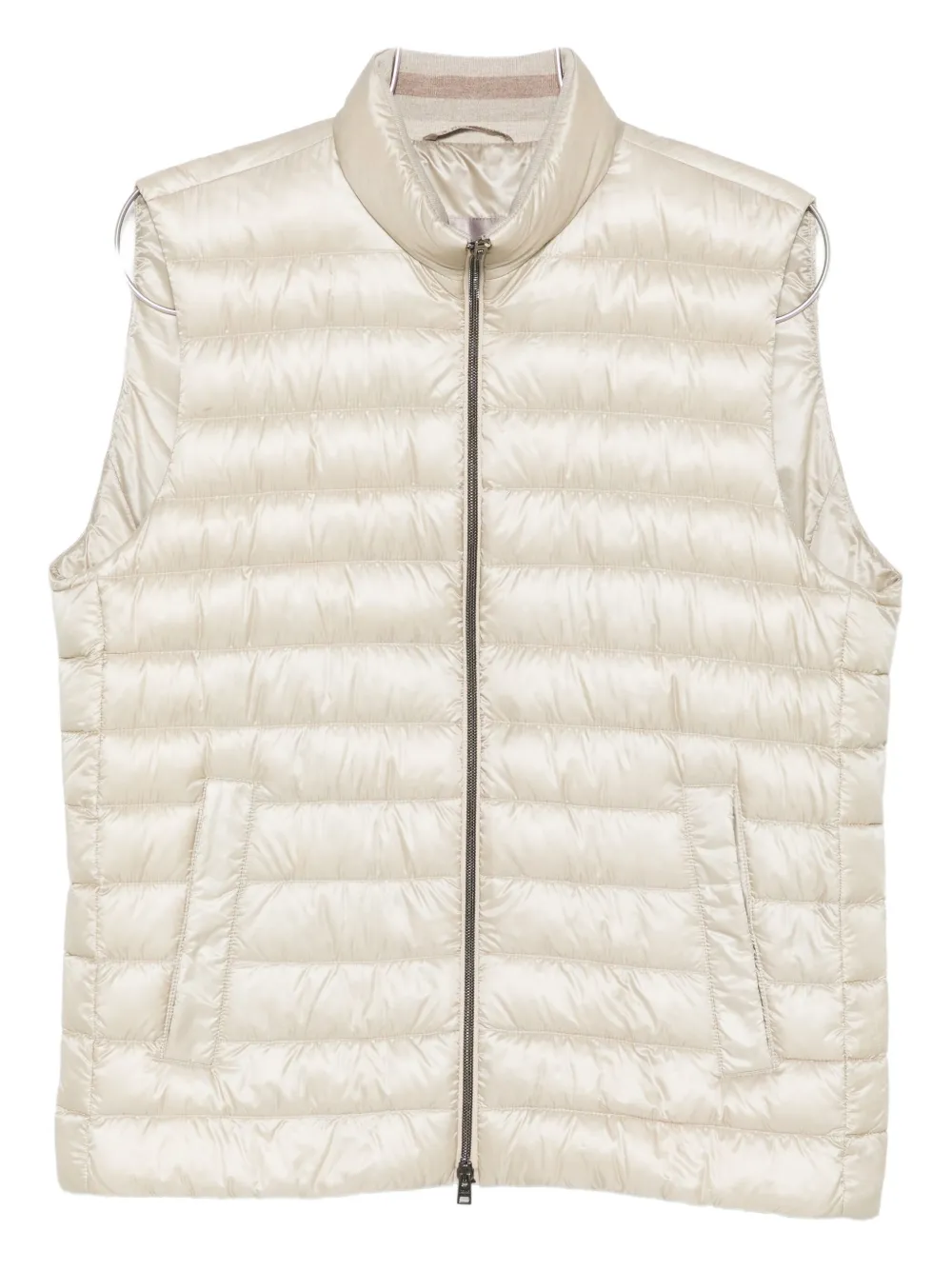 Стеганый жилет на молнии спереди Herno, нейтральный
Стеганый жилет на молнии спереди Herno, нейтральный