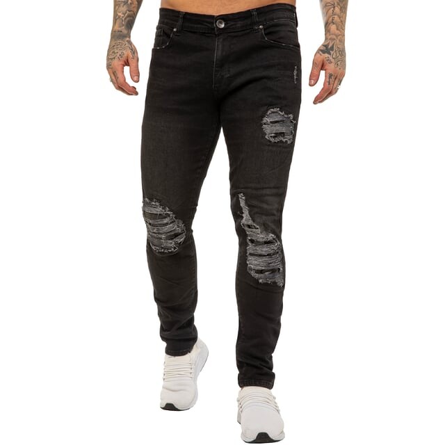 Мужские джинсы скинни из эластичного денима Enzo, черный
Мужские джинсы скинни из эластичного денима Enzo, черный