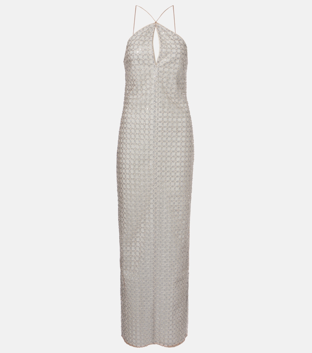 Платье макси с бретелькой через шею, расшитое пайетками Rotate, Doeskin (Beige)
Платье макси с бретелькой через шею, расшитое пайетками Rotate, Doeskin (Beige)