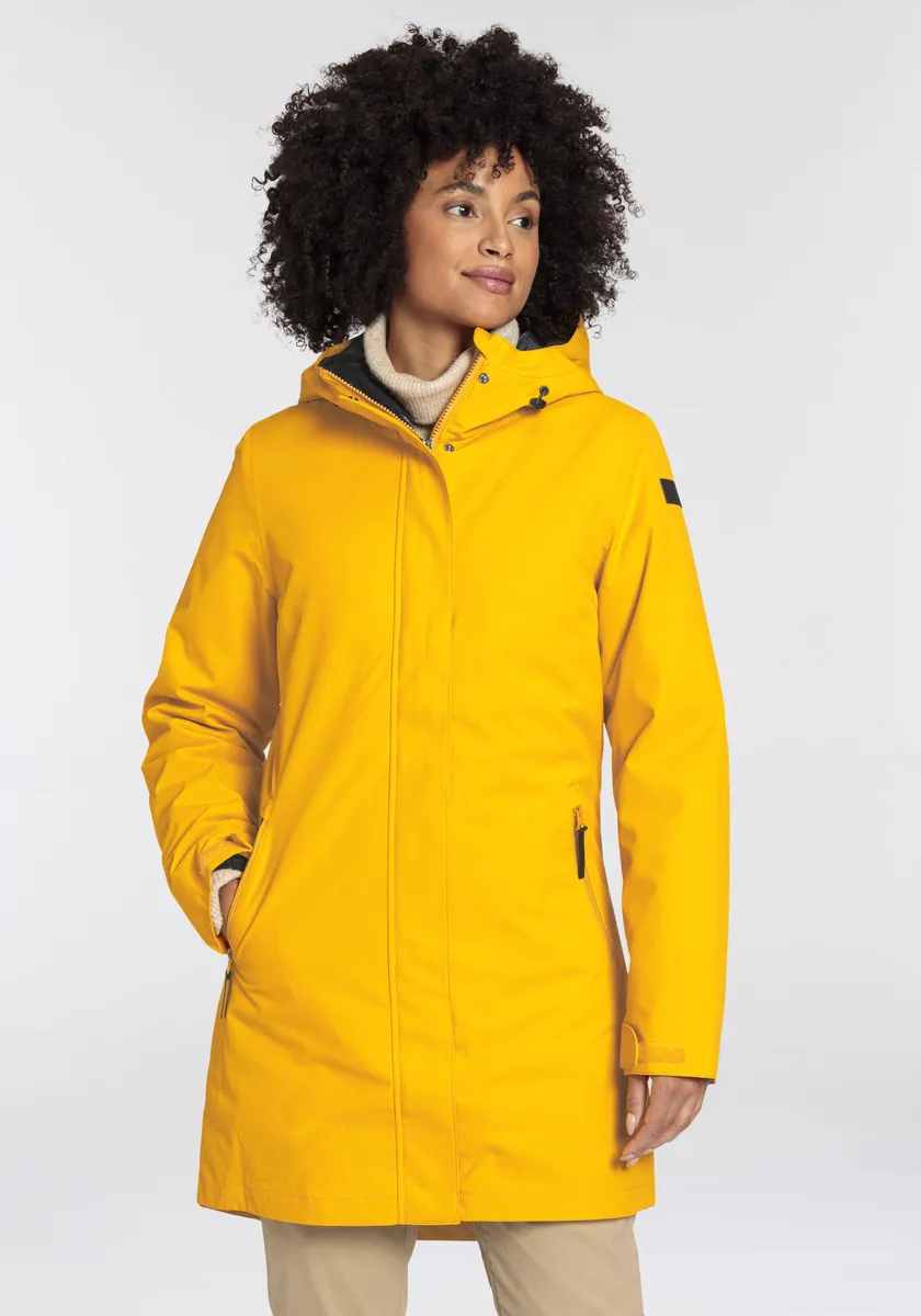 Функциональная парка Icepeak 3-в-1 "PHILIPPSBU", с капюшоном, водонепроницаемая, ветрозащитная и дышащая, желтый