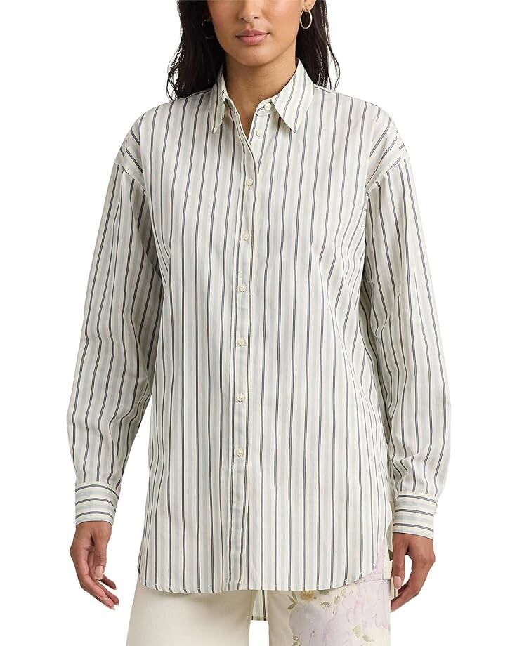 Рубашка LAUREN Ralph Lauren Striped Cotton Broadcloth, цвет Blue/White 2
Рубашка LAUREN Ralph Lauren Striped Cotton Broadcloth, цвет Blue/White 2