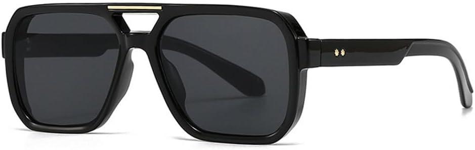 Модные солнцезащитные очки с двойной перемычкой для женщин, ретро-очки с заклепками, голубые солнцезащитные очки UV400 для мужчин, солнцезащитные очки с градиентной защитой для активного отдыха TKKTLLT, Black Grey
Модные солнцезащитные очки с двойной перемычкой для женщин, ретро-очки с заклепками, голубые солнцезащитные очки UV400 для мужчин, солнцезащитные очки с градиентной защитой для активного отдыха TKKTLLT, Black Grey