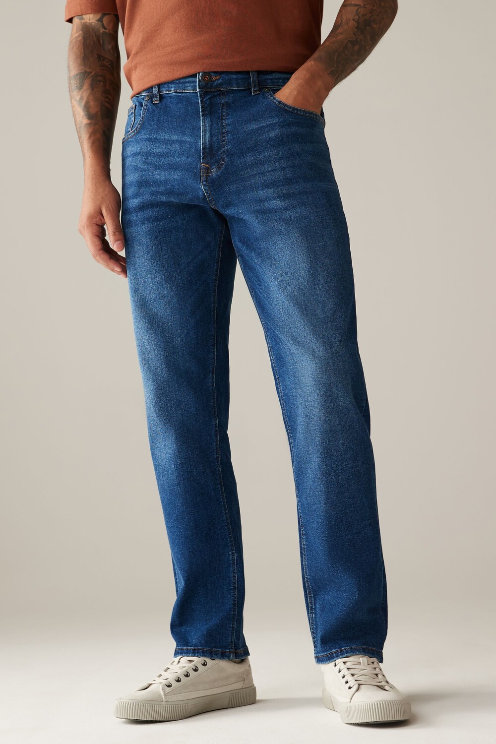 Классические эластичные джинсы Next, синий
Классические эластичные джинсы Next, синий