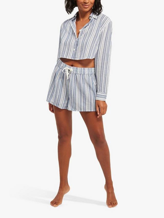 Органическая хлопковая укороченная ночная сорочка Nudea, White/Navy
Органическая хлопковая укороченная ночная сорочка Nudea, White/Navy