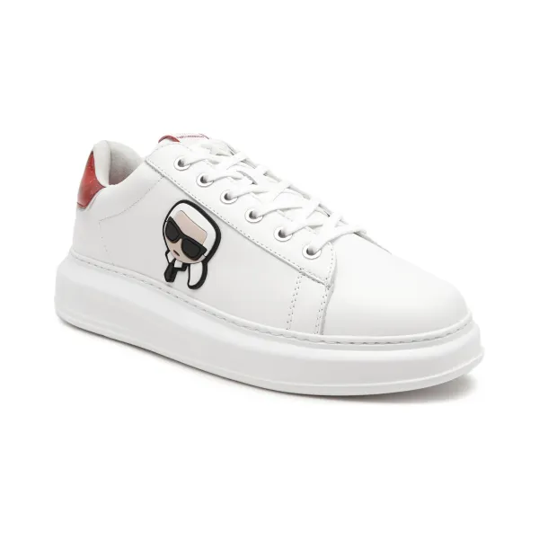 Кожаные кроссовки из оникса на каблуке Karl Lagerfeld, белый
Кожаные кроссовки из оникса на каблуке Karl Lagerfeld, белый