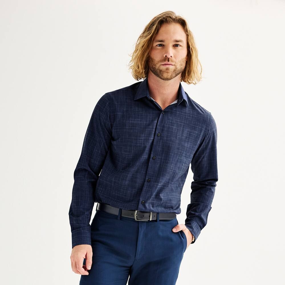 Мужская кв. Классическая рубашка 9 Slim-Fit Performance, устойчивая к морщинам Apt. 9, цвет Hatchwork Navy
Мужская кв. Классическая рубашка 9 Slim-Fit Performance, устойчивая к морщинам Apt. 9, цвет Hatchwork Navy