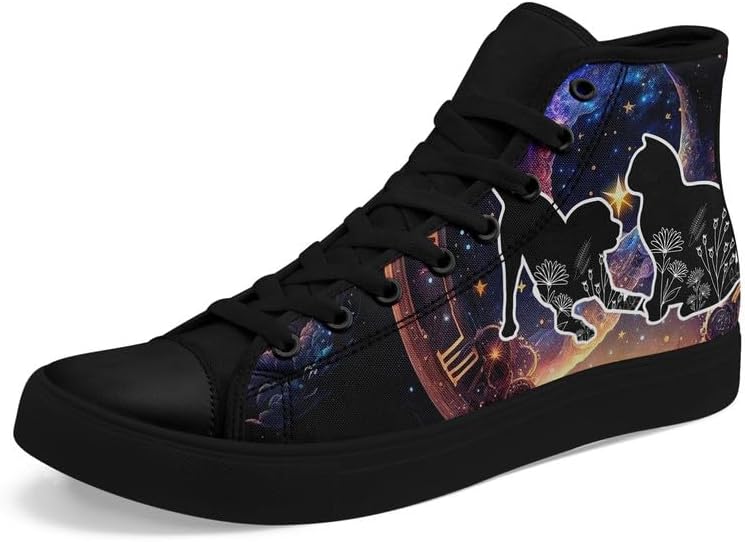 Высокие кеды из ткани для девочек и мальчиков с принтами галактики, кошек и собак, модные кроссовки, дышащие, легкие, повседневная обувь Awsole, черный/синий
Высокие кеды из ткани для девочек и мальчиков с принтами галактики, кошек и собак, модные кроссовки, дышащие, легкие, повседневная обувь Awsole, черный/синий