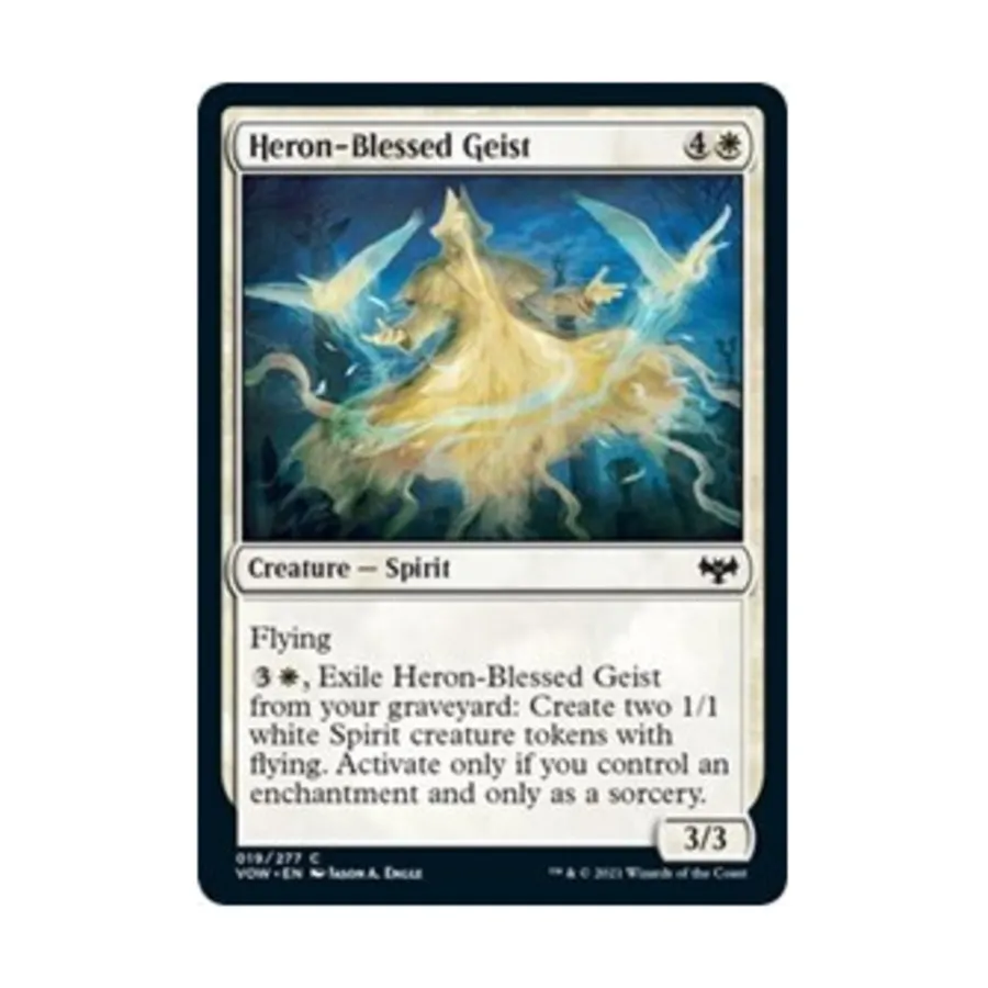 CCG Благословенный цаплей призрак (клавиша C), MTG - Innistrad: Crimson Vow
CCG Благословенный цаплей призрак (клавиша C), MTG - Innistrad: Crimson Vow