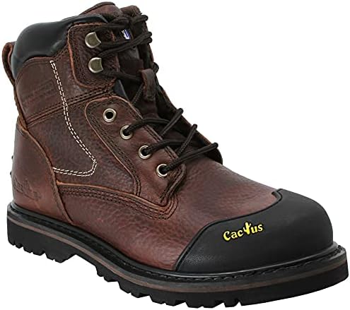 Мужские рабочие ботинки CACTUS 6060 с 6-дюймовым резиновым носком, из кожи полного зерна с масляной обработкой, маслостойкой резиновой подошвой, для работы на полах и коврах, защитный резиновый носок Cactus Work Boots, темно-коричневый
Мужские рабочие ботинки CACTUS 6060 с 6-дюймовым резиновым носком, из кожи полного зерна с масляной обработкой, маслостойкой резиновой подошвой, для работы на полах и коврах, защитный резиновый носок Cactus Work Boots, темно-коричневый
