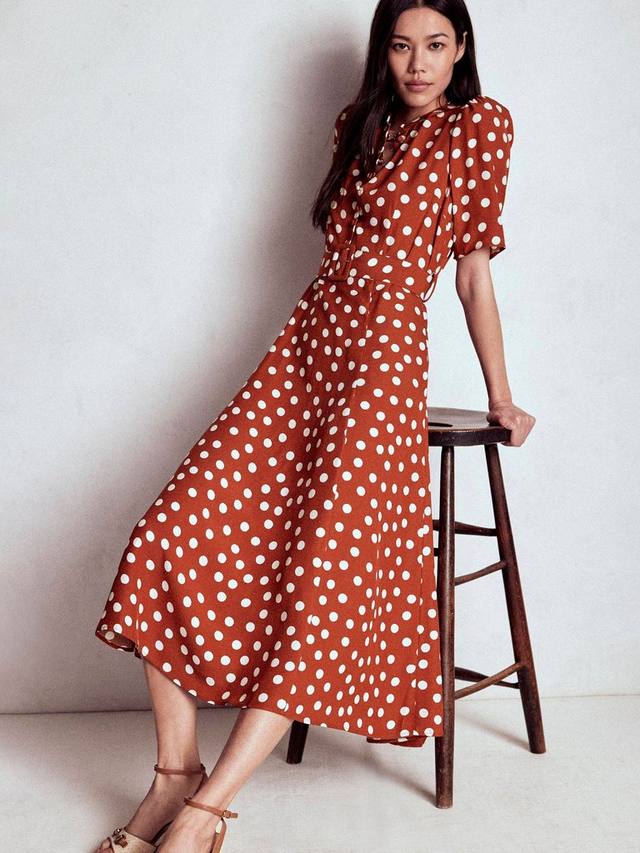 Платье Kate Spot с поясом Boden, Brown/Multi
Платье Kate Spot с поясом Boden, Brown/Multi