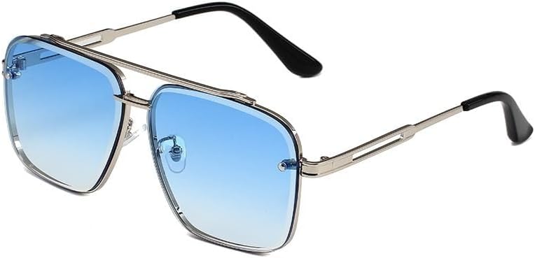 Солнцезащитные очки-авиаторы большого размера квадратной формы с градиентным переходом цвета, винтажные металлические солнцезащитные очки от GTAND Fashion для мужчин и женщин ENSARJOE, Silver Blue
Солнцезащитные очки-авиаторы большого размера квадратной формы с градиентным переходом цвета, винтажные металлические солнцезащитные очки от GTAND Fashion для мужчин и женщин ENSARJOE, Silver Blue