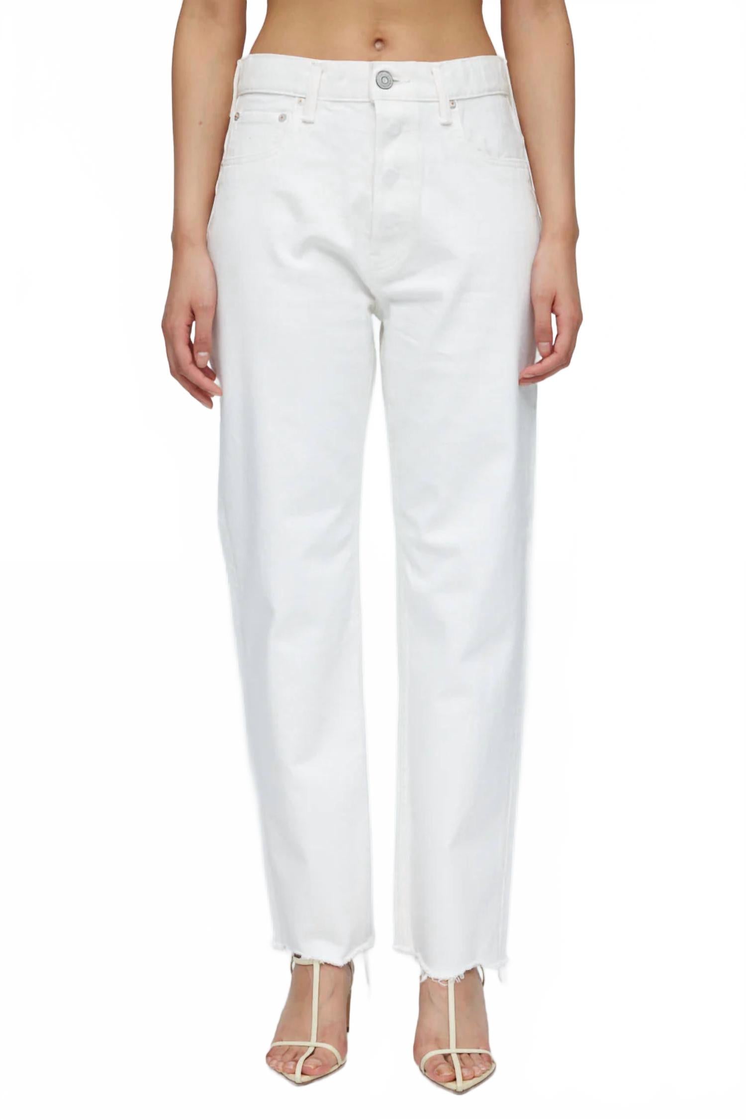 Moussy Укороченные джинсы прямого кроя Aurora белого цвета
Moussy Укороченные джинсы прямого кроя Aurora белого цвета