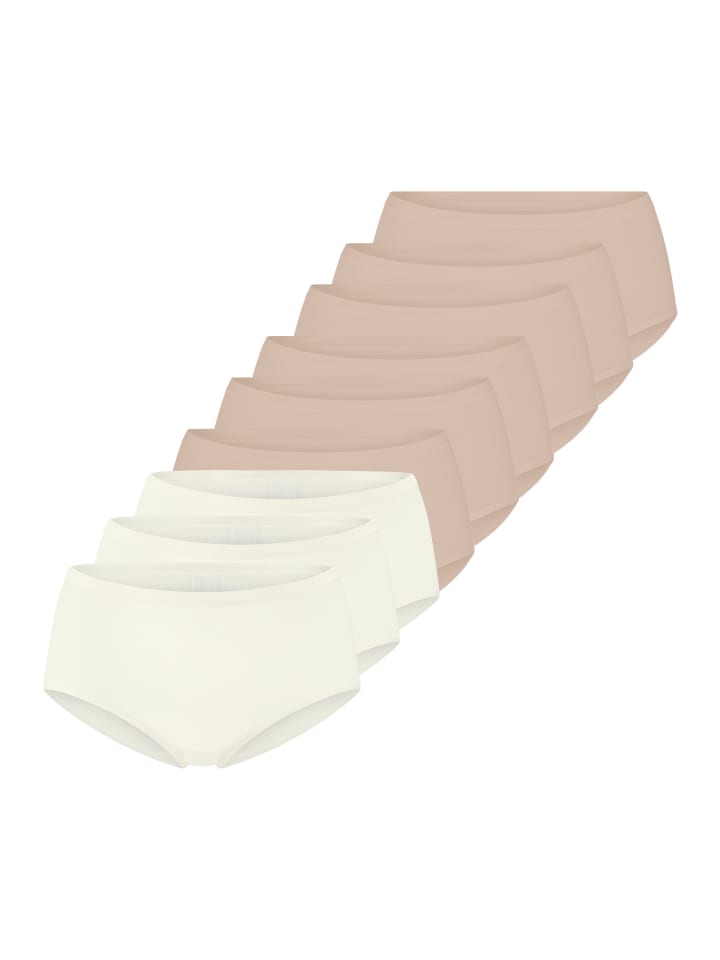 Sloggi Трусики с высокой талией GO Daily Cotton, бежево-белые
Sloggi Трусики с высокой талией GO Daily Cotton, бежево-белые