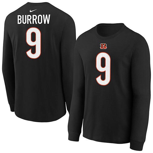 Футболка с длинным рукавом Joe Burrow Cincinnati Bengals Nike
Футболка с длинным рукавом Joe Burrow Cincinnati Bengals Nike