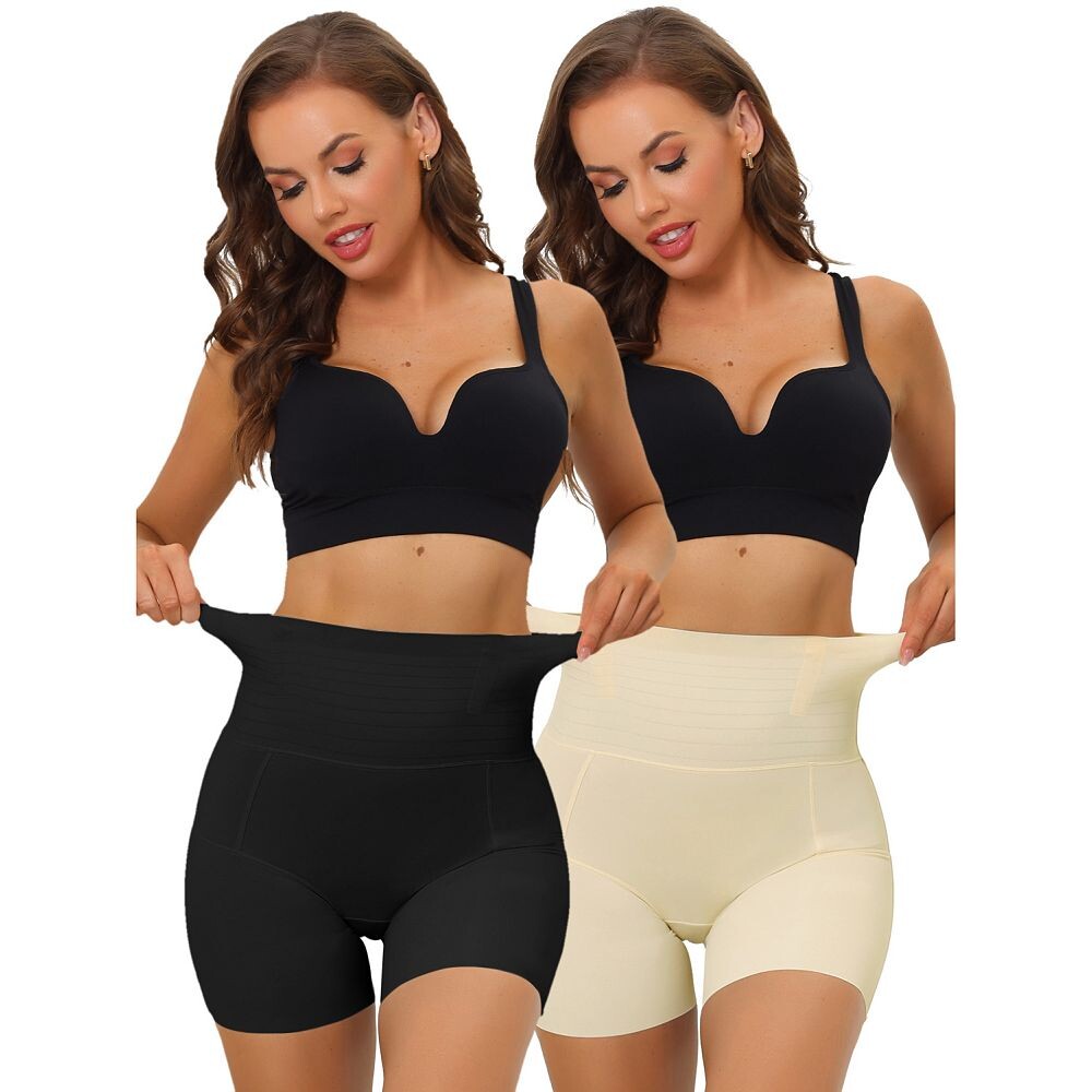 2 упаковки женских корректирующих трусиков с завышенной талией для мальчиков, трусиков с контролем живота ALLEGRA K, цвет Black White
2 упаковки женских корректирующих трусиков с завышенной талией для мальчиков, трусиков с контролем живота ALLEGRA K, цвет Black White