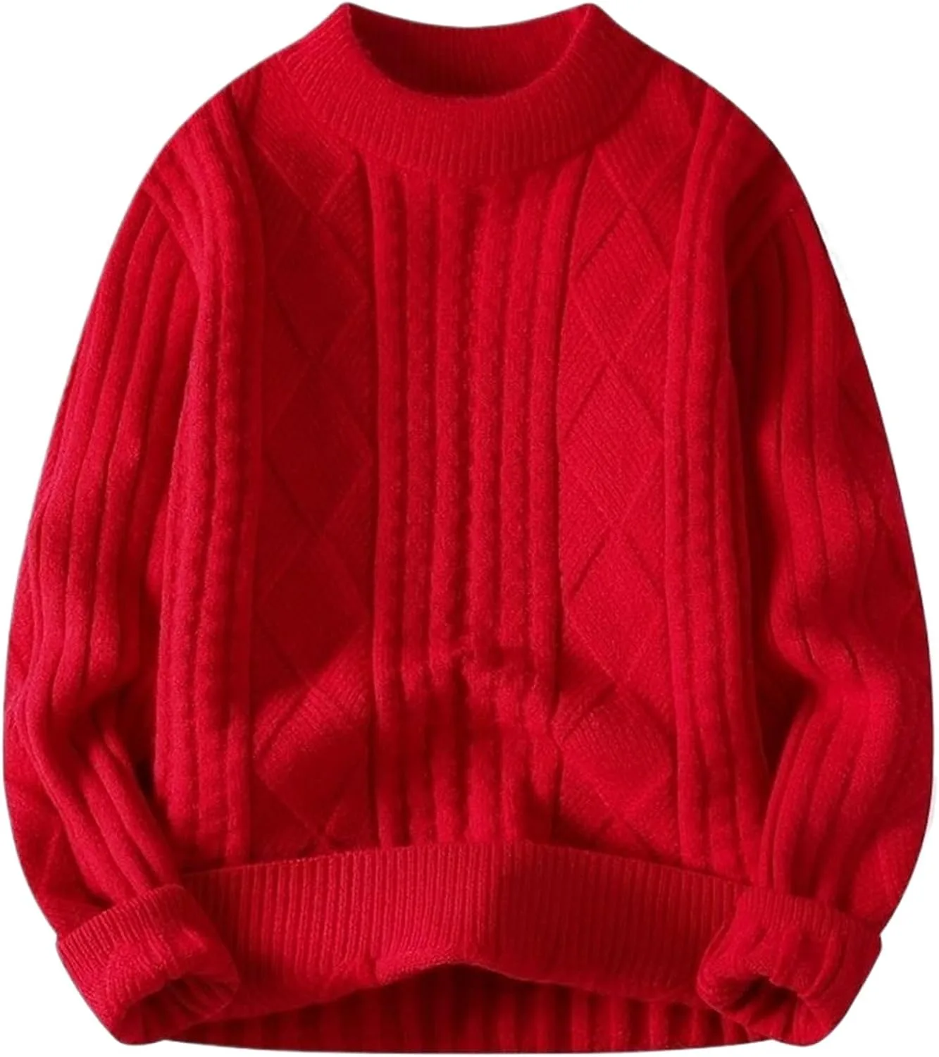 Мужской свитер с круглым вырезом, свободный, вязаный, с длинными рукавами, однотонный WHSZEDZB
Мужской свитер с круглым вырезом, свободный, вязаный, с длинными рукавами, однотонный WHSZEDZB