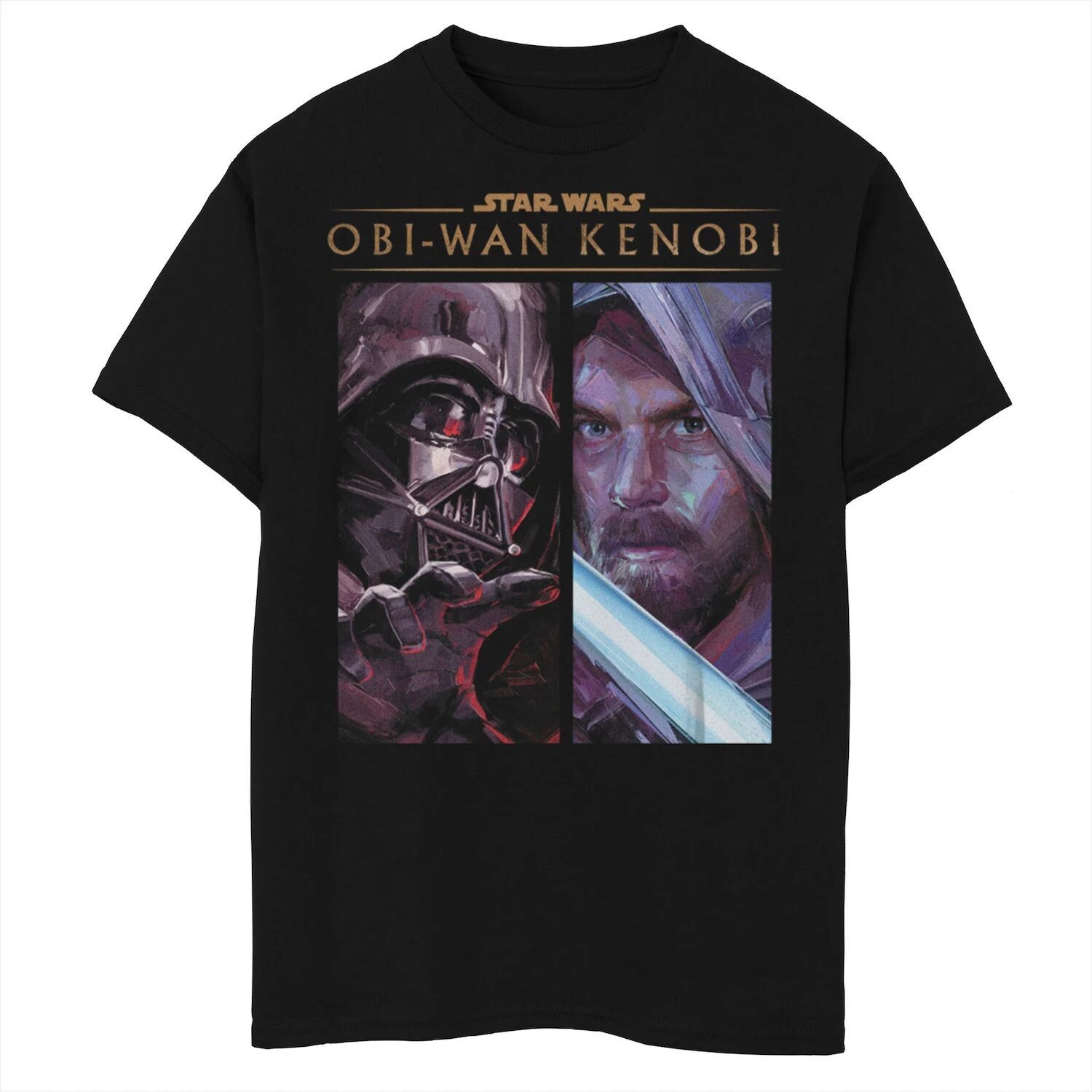 Футболка с рисунком Оби-Вана «Звездные войны» для мальчиков 8–20 лет, Дарт Вейдер, Оби-Ван Licensed Character