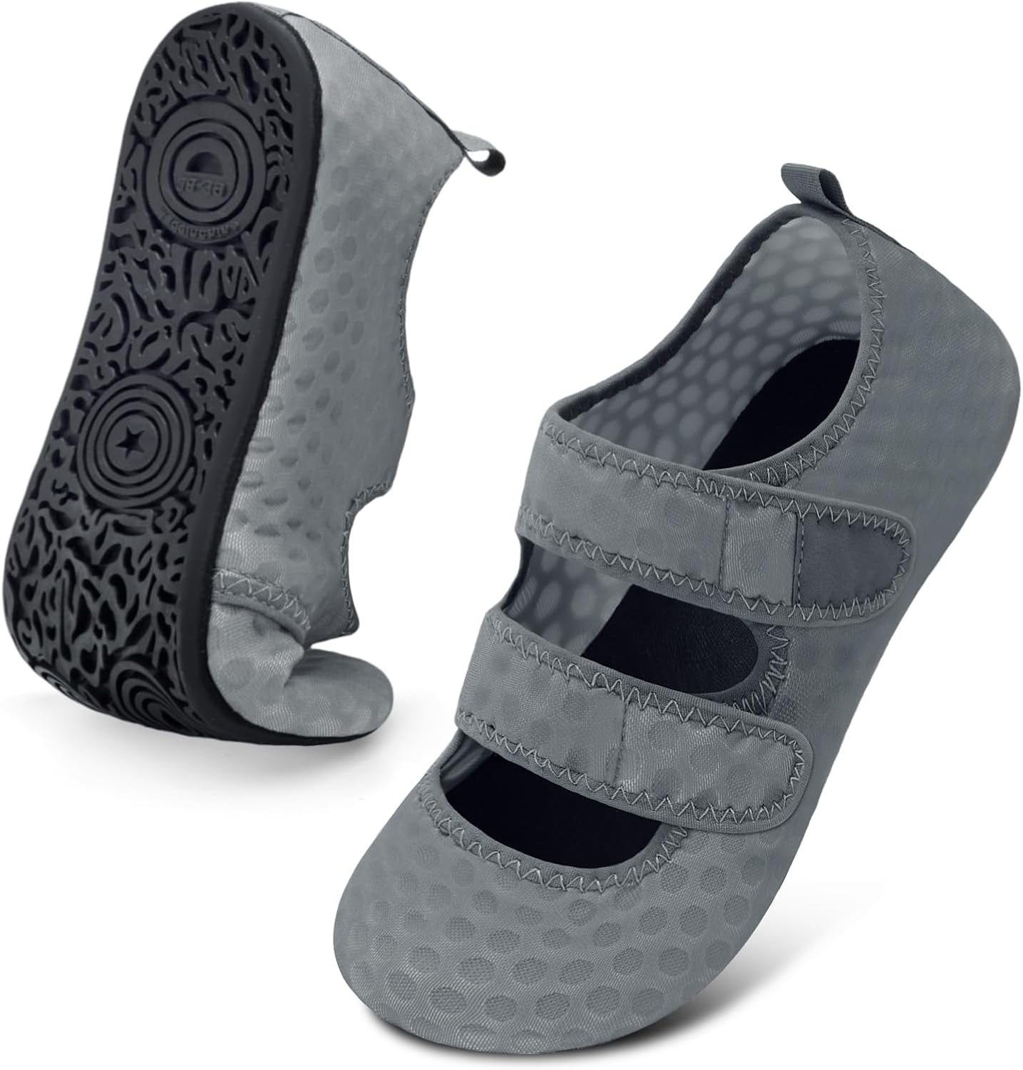 Обувь для воды Barerun для женщин и мужчин, широкая, пляжная, плавательная, аквааэробика, быстросохнущие, для бассейна, реки, моря, сандалии, нескользящие, серый
Обувь для воды Barerun для женщин и мужчин, широкая, пляжная, плавательная, аквааэробика, быстросохнущие, для бассейна, реки, моря, сандалии, нескользящие, серый