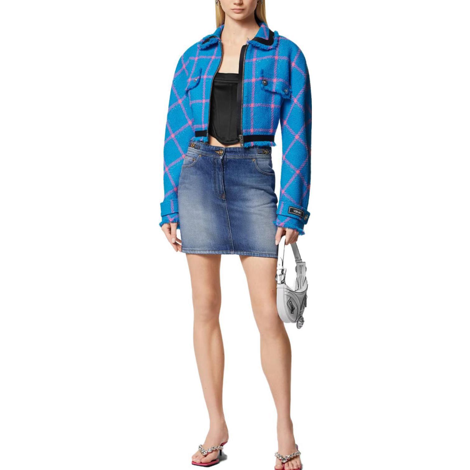 Джинсовая мини-юбка Medusa '95 из коллекции X Dua Lipa Versace, синий
Джинсовая мини-юбка Medusa '95 из коллекции X Dua Lipa Versace, синий