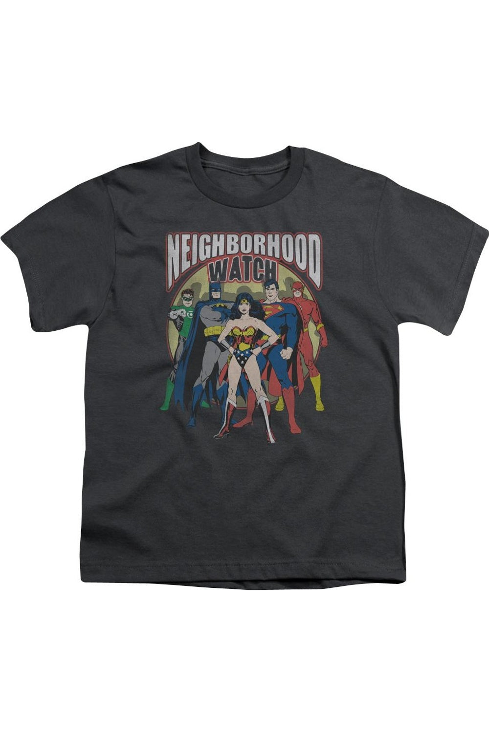 Футболка с коротким рукавом для детей "Лига справедливости Америки: Соседский дозор" Gildan, Charcoal
Футболка с коротким рукавом для детей "Лига справедливости Америки: Соседский дозор" Gildan, Charcoal