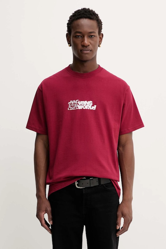 Хлопковая футболка Vans, бордовый, Красный, Хлопковая футболка Vans, бордовый
Хлопковая футболка Vans, бордовый, Красный, Хлопковая футболка Vans, бордовый