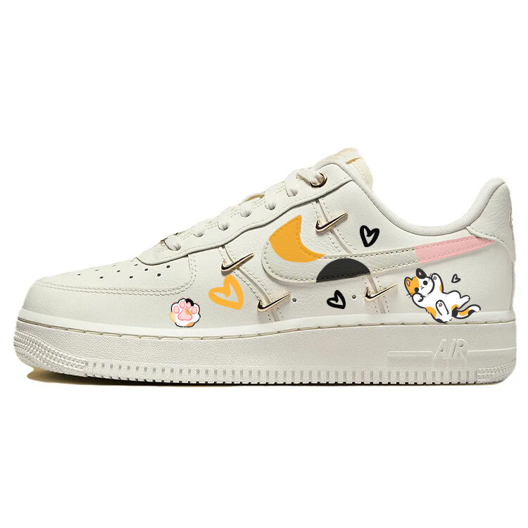 Кроссовки для скейтбординга Air Force 1 женские с низким верхом, белый/золотой Nike
Кроссовки для скейтбординга Air Force 1 женские с низким верхом, белый/золотой Nike