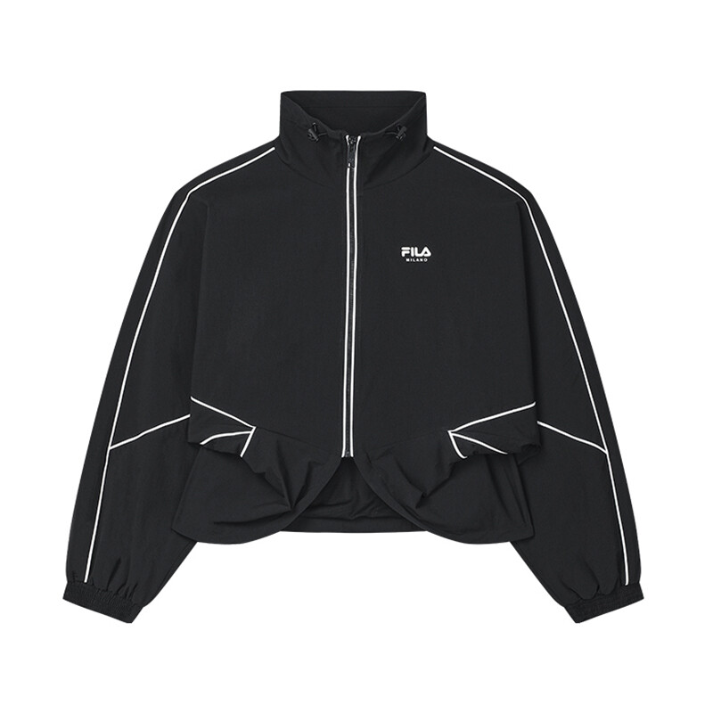 MILANO итальянская роскошная спортивная коллекция куртка женская цвет черный как смоль Fila