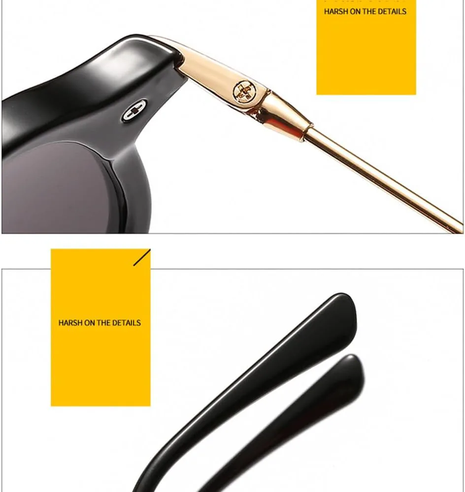 Винтажные солнцезащитные очки для женщин, ретро-очки с градиентным переходом, модные очки для женщин и мужчин с защитой от УФ-излучения UV400 generic, C1 Black
Винтажные солнцезащитные очки для женщин, ретро-очки с градиентным переходом, модные очки для женщин и мужчин с защитой от УФ-излучения UV400 generic, C1 Black