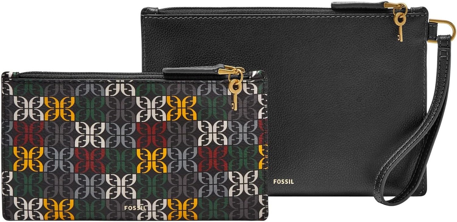 Сумка Fossil Gift Set PVC Small/Large Wristlet, цвет Black Hertiage Logo Print Multi
Сумка Fossil Gift Set PVC Small/Large Wristlet, цвет Black Hertiage Logo Print Multi