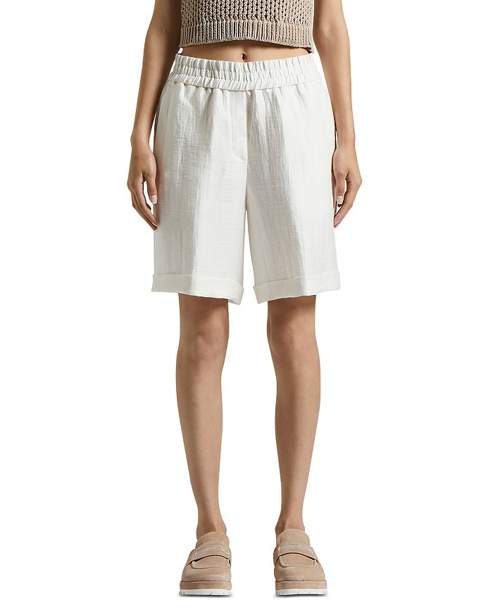 Шорты свободного кроя Peserico, белый 
Шорты свободного кроя Peserico, белый