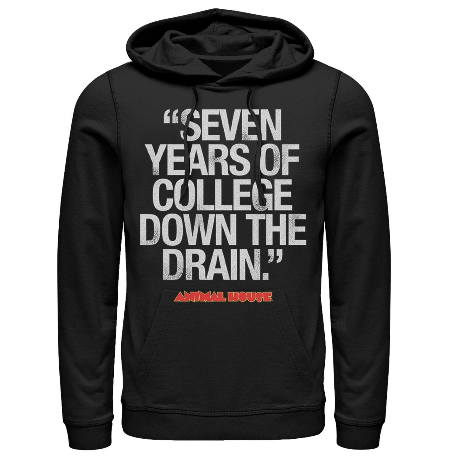Мужская толстовка с капюшоном Animal House Seven Years Of College Down The Drain Licensed Character
Мужская толстовка с капюшоном Animal House Seven Years Of College Down The Drain Licensed Character