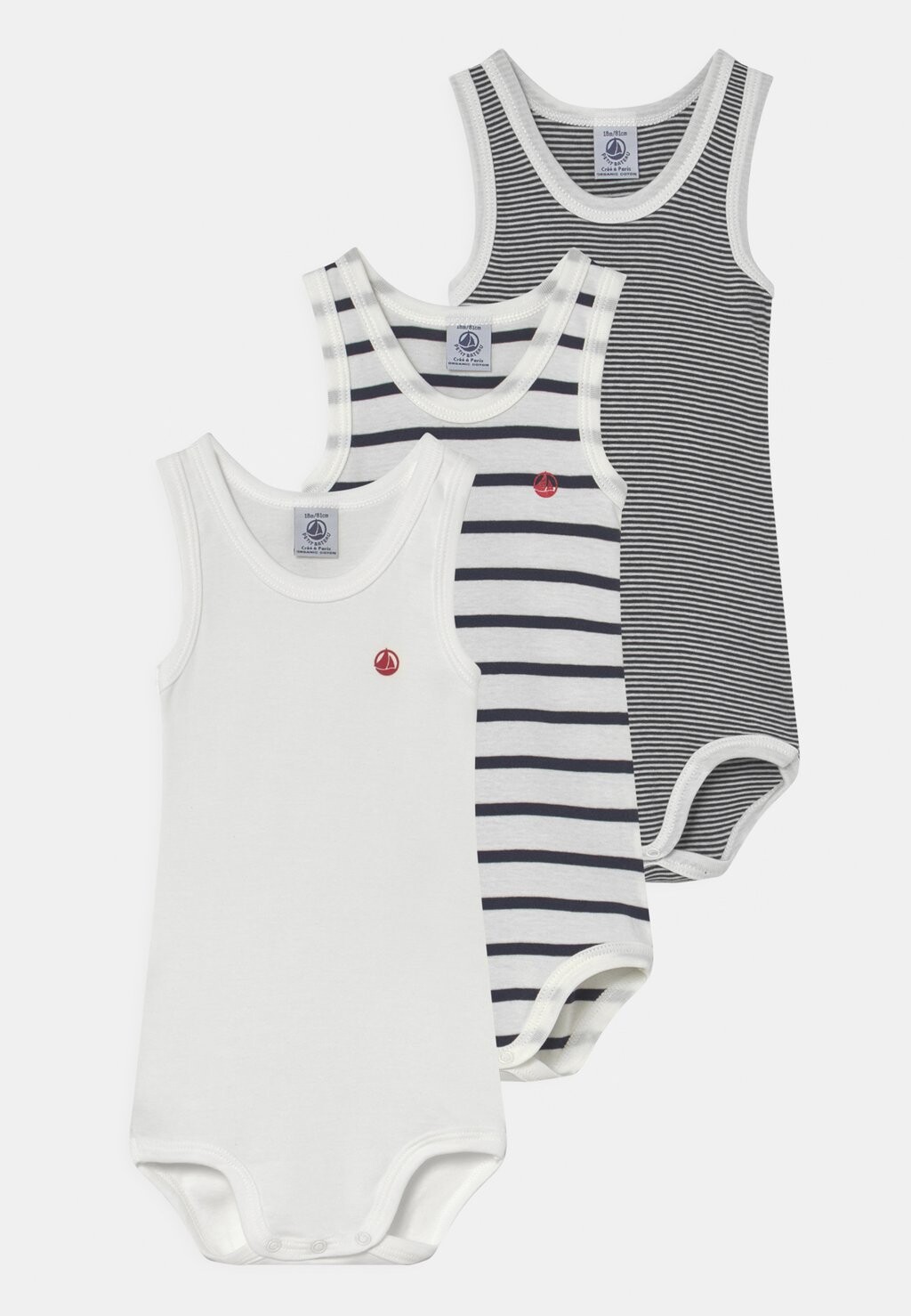 Боди 3 PACK UNISEX Petit Bateau, цвет white/dark blue
Боди 3 PACK UNISEX Petit Bateau, цвет white/dark blue
