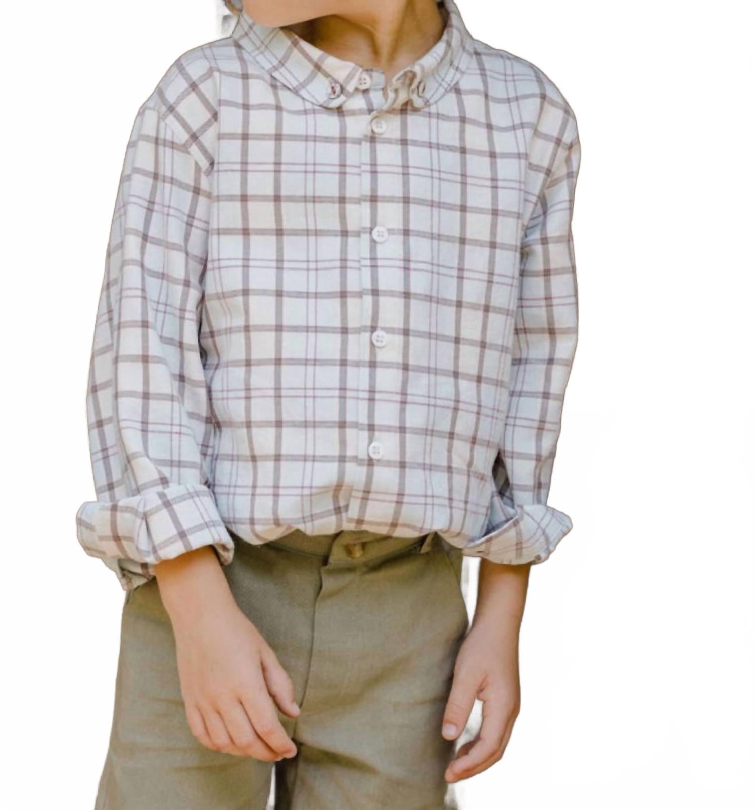 Грейсон рубашка на пуговицах в пудровую клетку BAYBALA, Powder Plaid
Грейсон рубашка на пуговицах в пудровую клетку BAYBALA, Powder Plaid